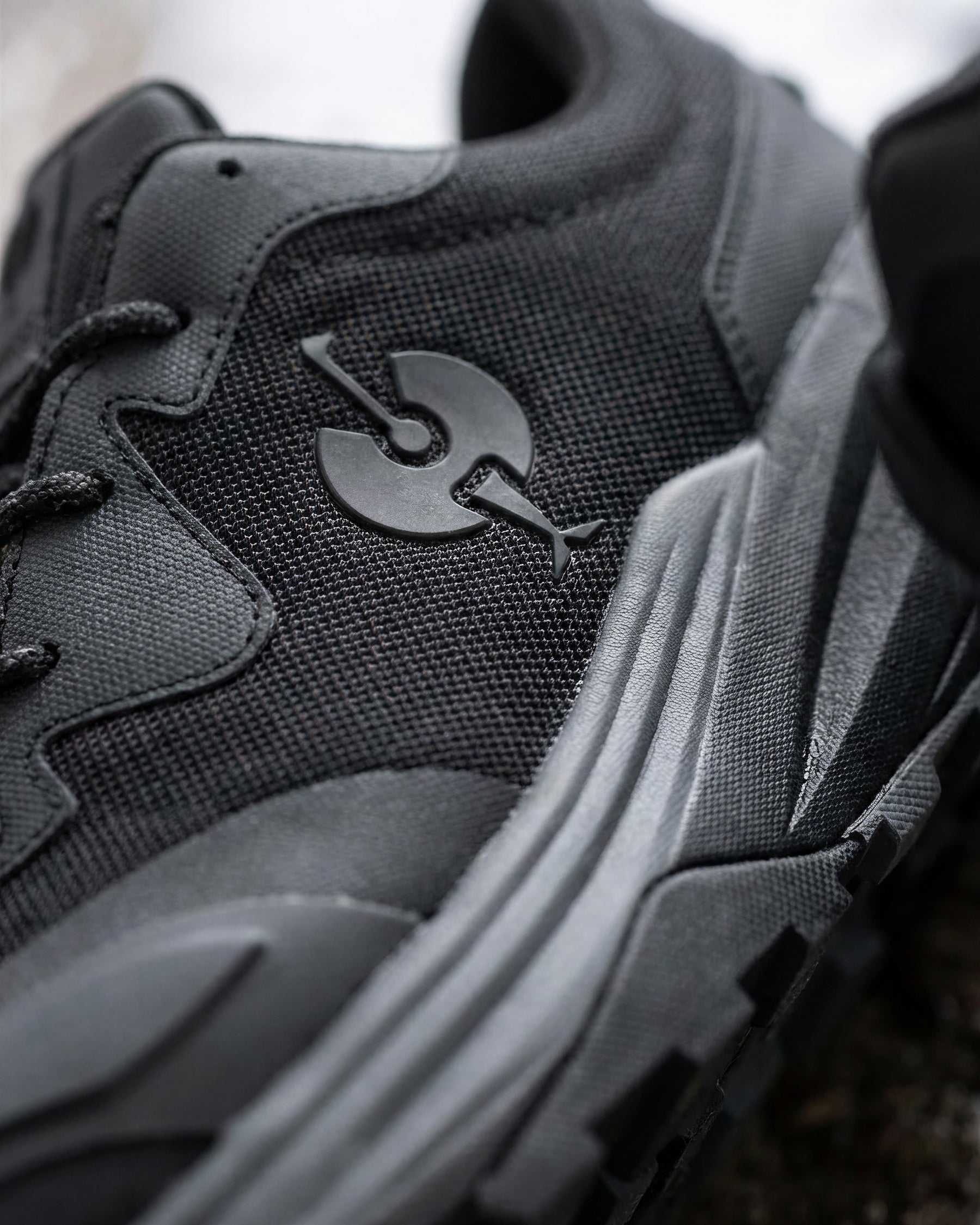 Close-up of the Harlem Composite Toe Work Shoe outsole tread