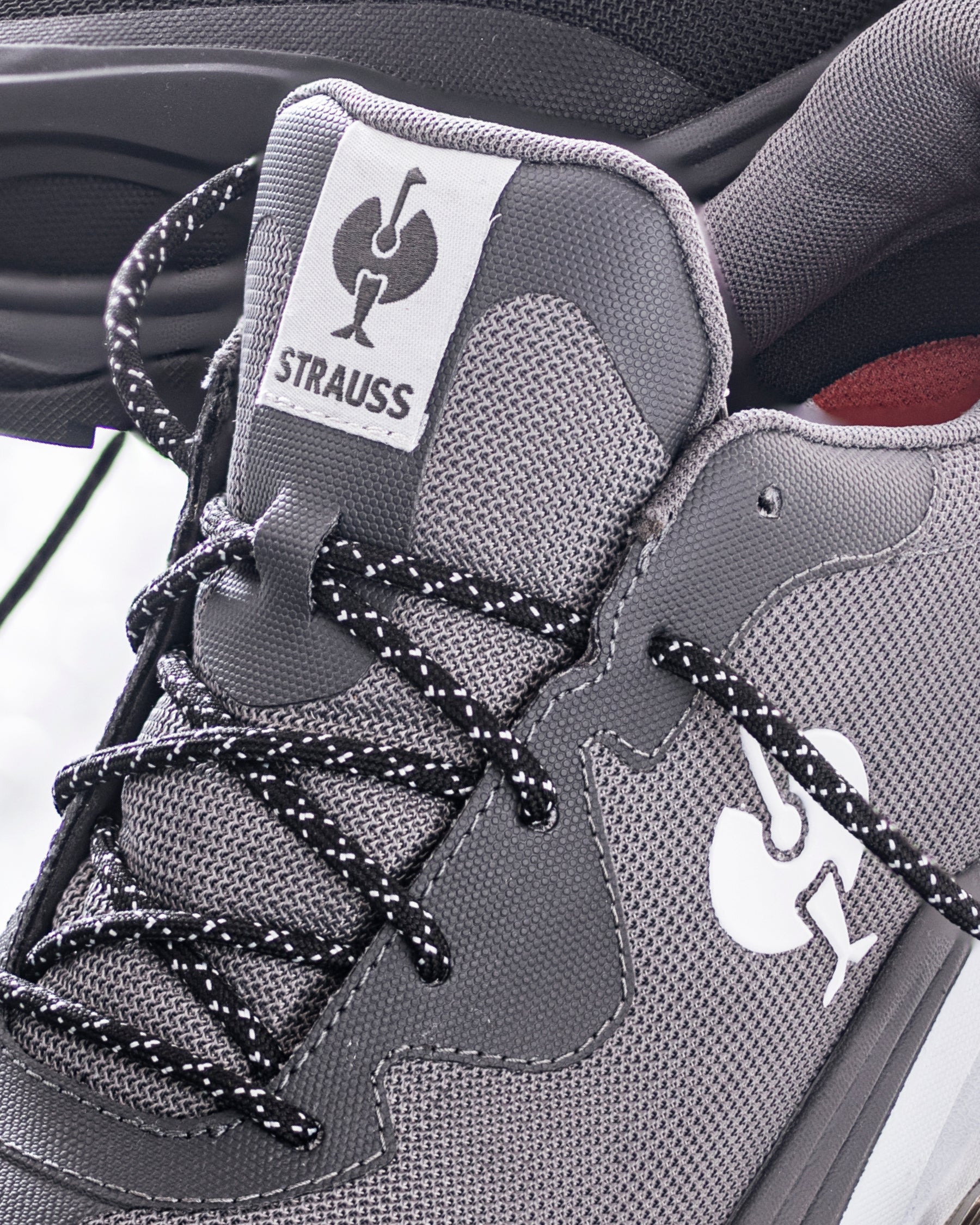 Close-up of the Harlem Composite Toe Work Shoe laces