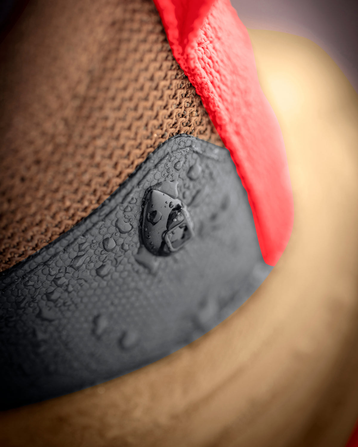 Close-up of the Harlem Composite Toe Work Shoe material