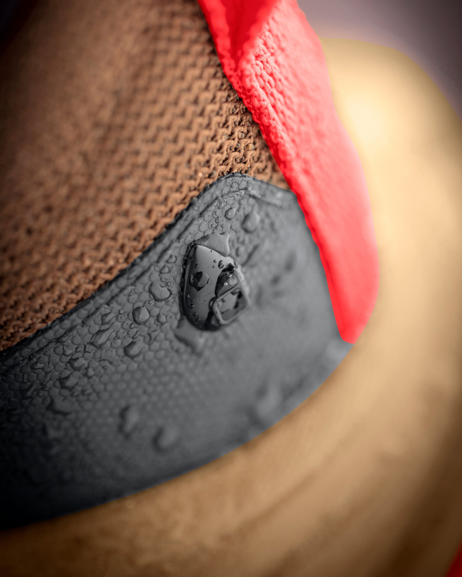 Close-up of the Harlem Composite Toe Work Shoe material