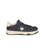 STRAUSS Philly Steel Toe Work Shoe in Nero blue, side profile view