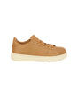 STRAUSS Philly Steel Toe Work Shoe in Almond brown, side profile view