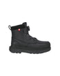 STRAUSS Woodside 6-inch Steel Toe Work Boot in Black, side profile view