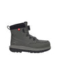 STRAUSS Woodside 6-inch Steel Toe Work Boot in Carbon gray, side profile view