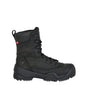 STRAUSS Edmonton 8-inch Steel Toe Work Boot in Black, side profile view
