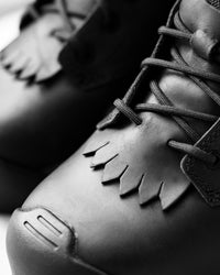STRAUSS Edmonton 8-inch Steel Toe Work Boot in Black shown in use on the job