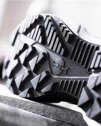 Close-up of the Edmonton 8-inch Steel Toe Work Boot outsole tread and traction pattern