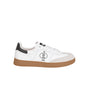 STRAUSS Brooklyn Steel Toe Work Shoe in White, side profile view