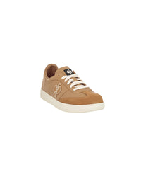 STRAUSS Brooklyn Steel Toe Work Shoe in Almond brown, front three-quarter view