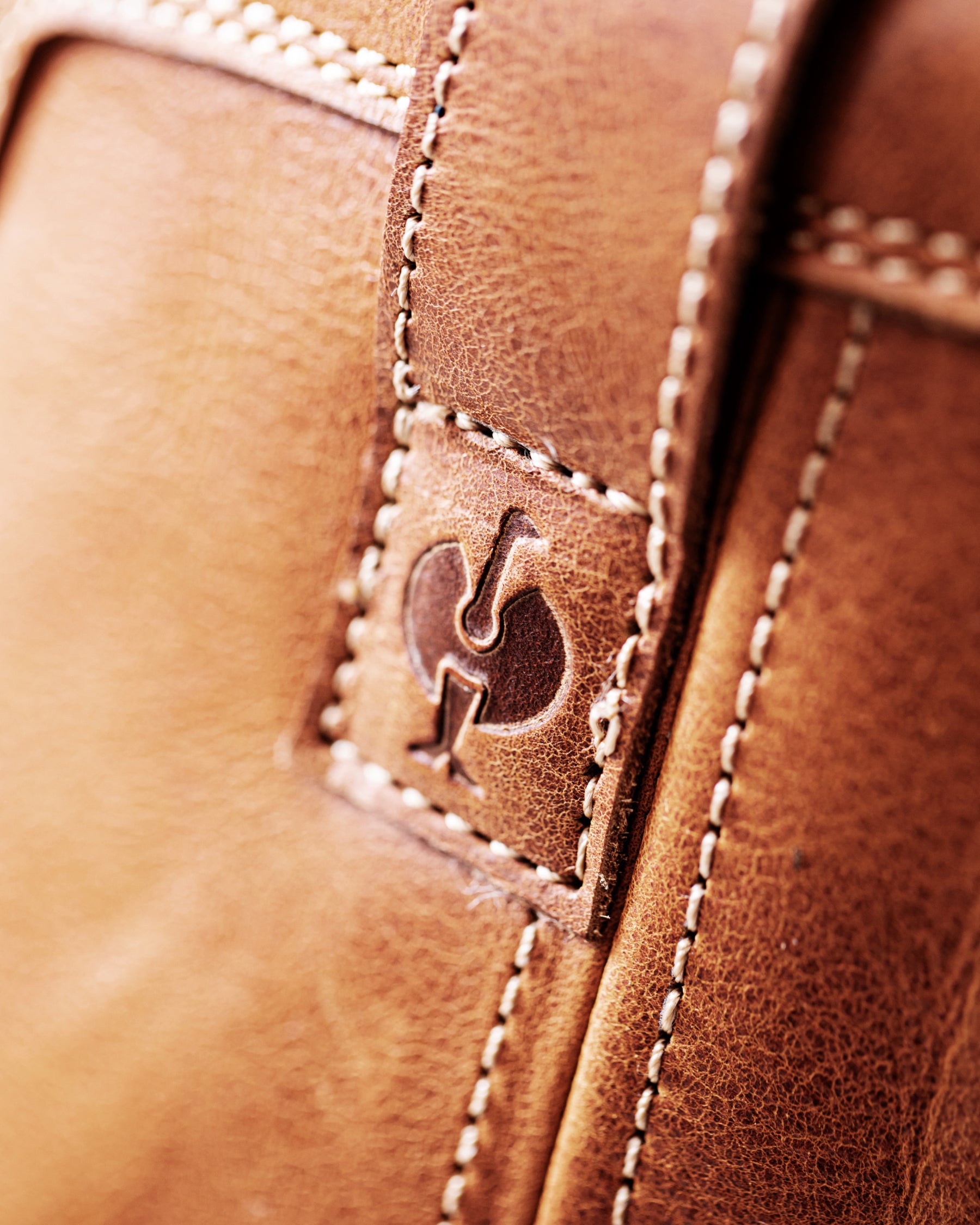 Close-up of the Light brown Kingston 11-inch Steel Toe Work Boot material