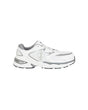 STRAUSS St. Louis Composite Toe Work Shoe in White, side profile view