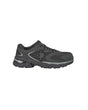 STRAUSS St. Louis Composite Toe Work Shoe in Carbon gray, side profile view