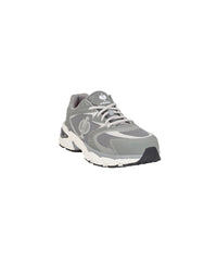 STRAUSS St. Louis Composite Toe Work Shoe in Pearl gray, front three-quarter view