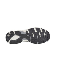 Outsole tread view of the STRAUSS St. Louis Composite Toe Work Shoe in Pearl gray