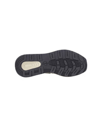 Outsole tread view of the STRAUSS Canberra Steel Toe Work Shoe in Disguise green