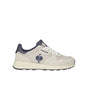 STRAUSS Canberra Steel Toe Work Shoe in Silver, side profile view