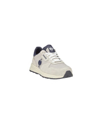 STRAUSS Canberra Steel Toe Work Shoe in Silver, front three-quarter view