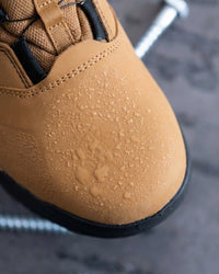 Close-up of the Murcia 6-inch Steel Toe Work Boot steel toe area