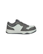 STRAUSS Eindhoven Steel Toe Work Shoe in Carbon gray and Light gray, side profile view