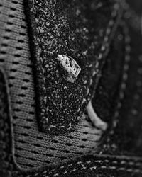 Close-up of the Black Turin 6-inch Aluminum Toe Work Boot upper