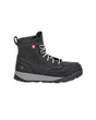 STRAUSS Omaha 6-inch Steel Toe Work Boot in Black, side profile view
