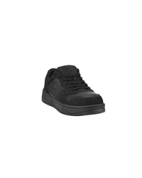 STRAUSS Eindhoven Steel Toe Work Shoe in Black, front three-quarter view