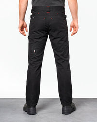 STRAUSS 1620 Multipocket Pants in meteorite worn by a model, rear view