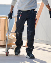 STRAUSS 1620 Worker Pants in meteorite worn in a work setting