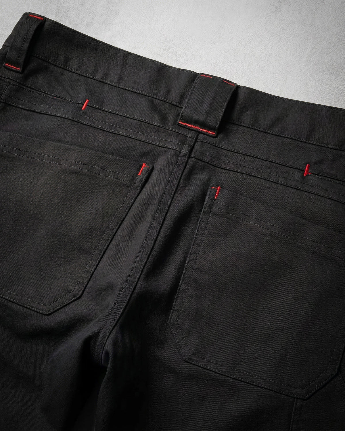 Close-up of fabric and seam construction on STRAUSS 1620 Worker Pants in meteorite