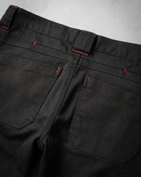 Close-up of fabric and seam construction on STRAUSS 1620 Worker Pants in meteorite