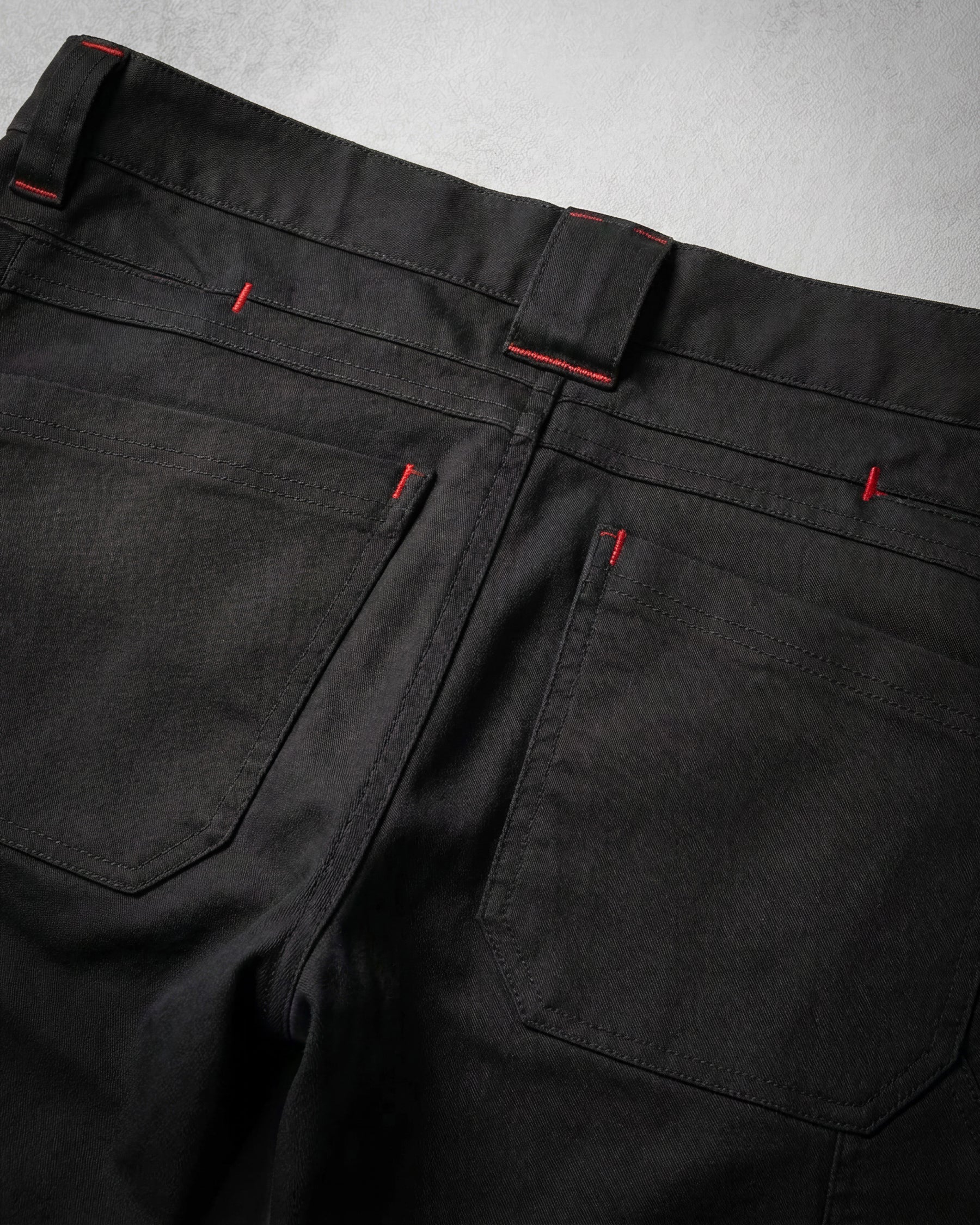 Close-up of fabric and seam construction on STRAUSS 1620 Worker Pants in meteorite