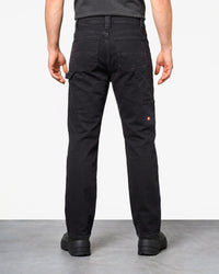 Carpenter Jeans e.s.iconic in black worn by a model, rear view