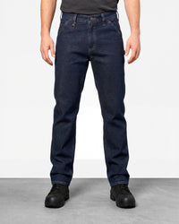 Carpenter Jeans e.s.iconic in dark wash worn by a model, front view