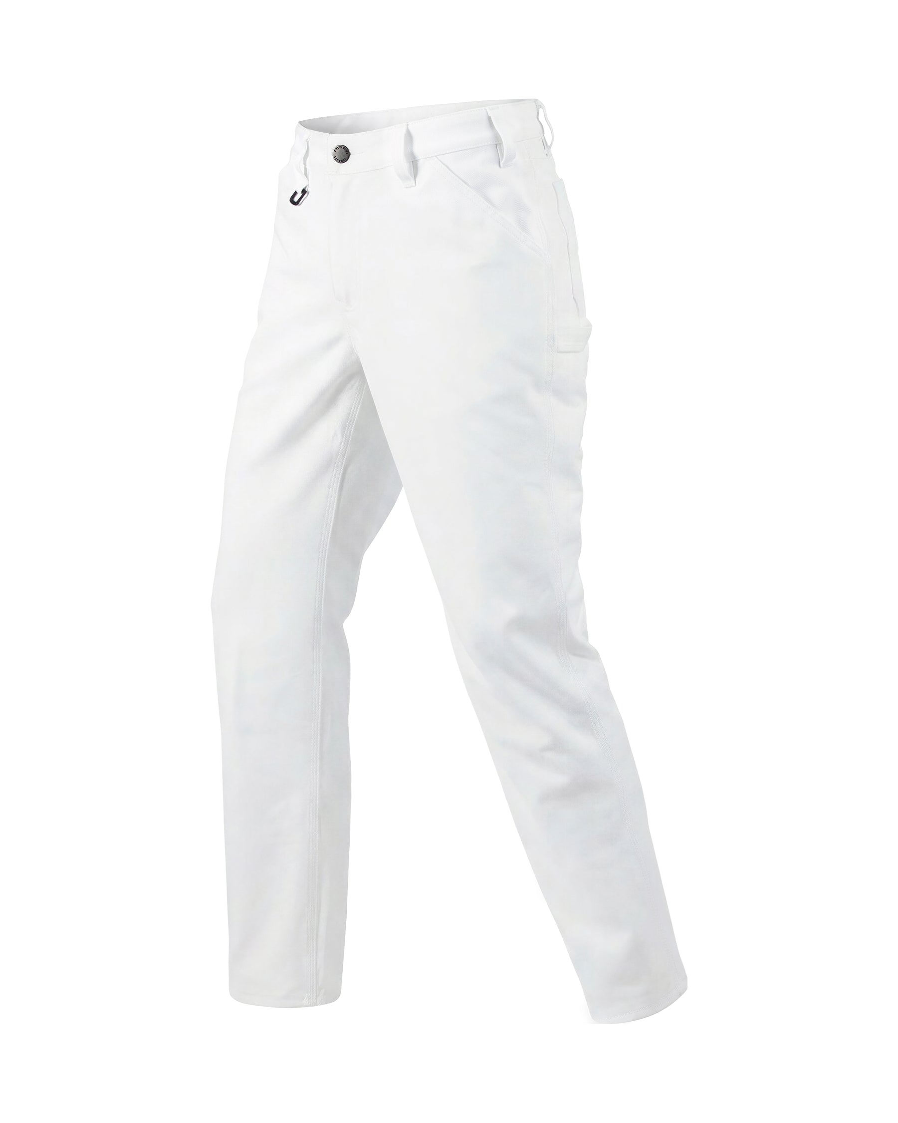 STRAUSS Carpenter Jeans e.s.iconic in white, front view
