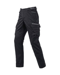 STRAUSS Cargo Pants e.s.trail pure in black/carbon gray, front view