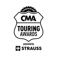 CMA Touring Awards logo with Strauss branding on a white background