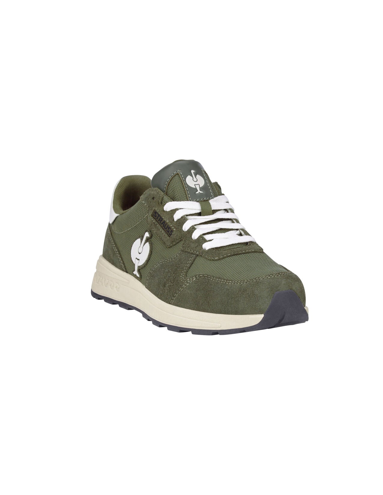 Canberra Low Safety Toe Work Shoe, disguisegreen