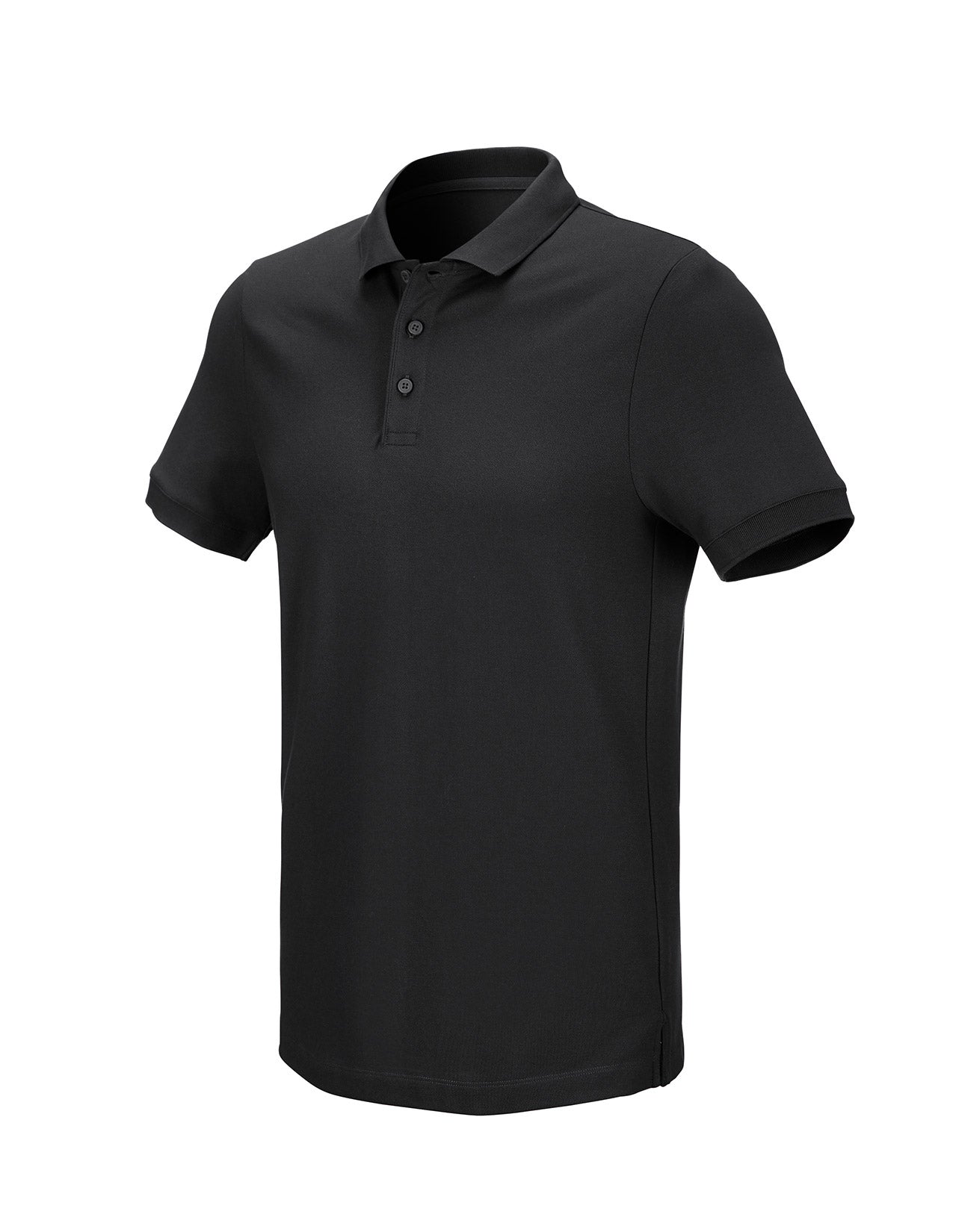 Camiseta polo estirable de algodón