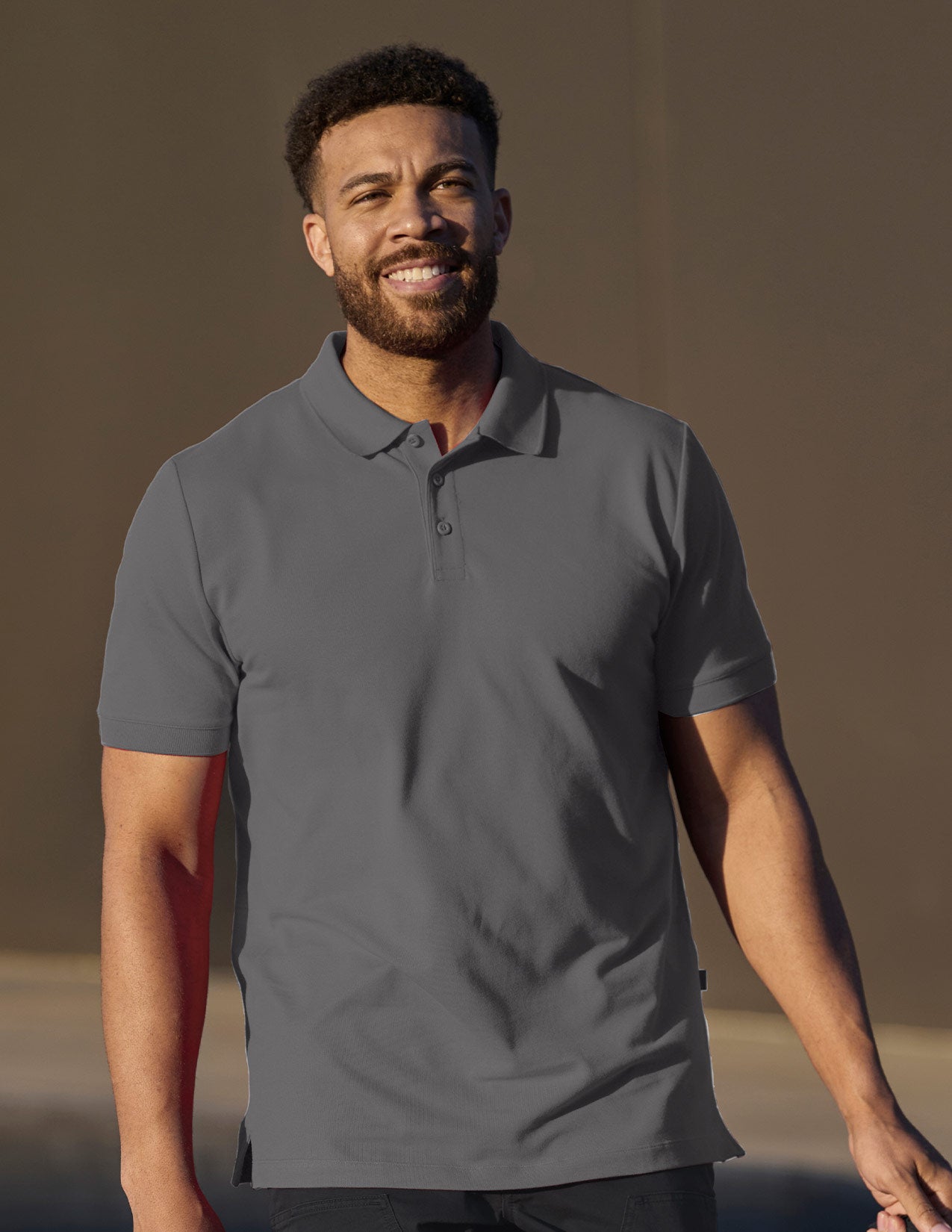 Cotton stretch Polo Shirt | Strauss
