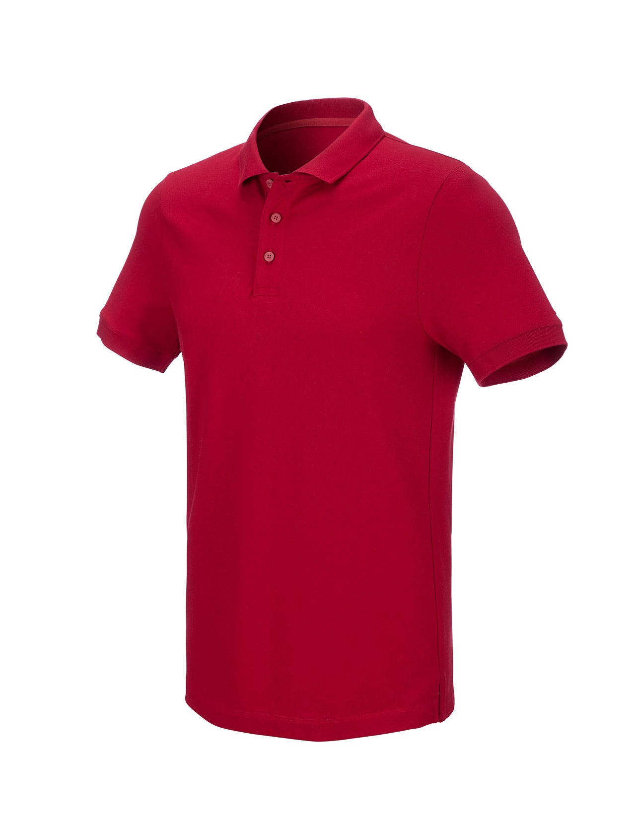 Camiseta polo estirable de algodón