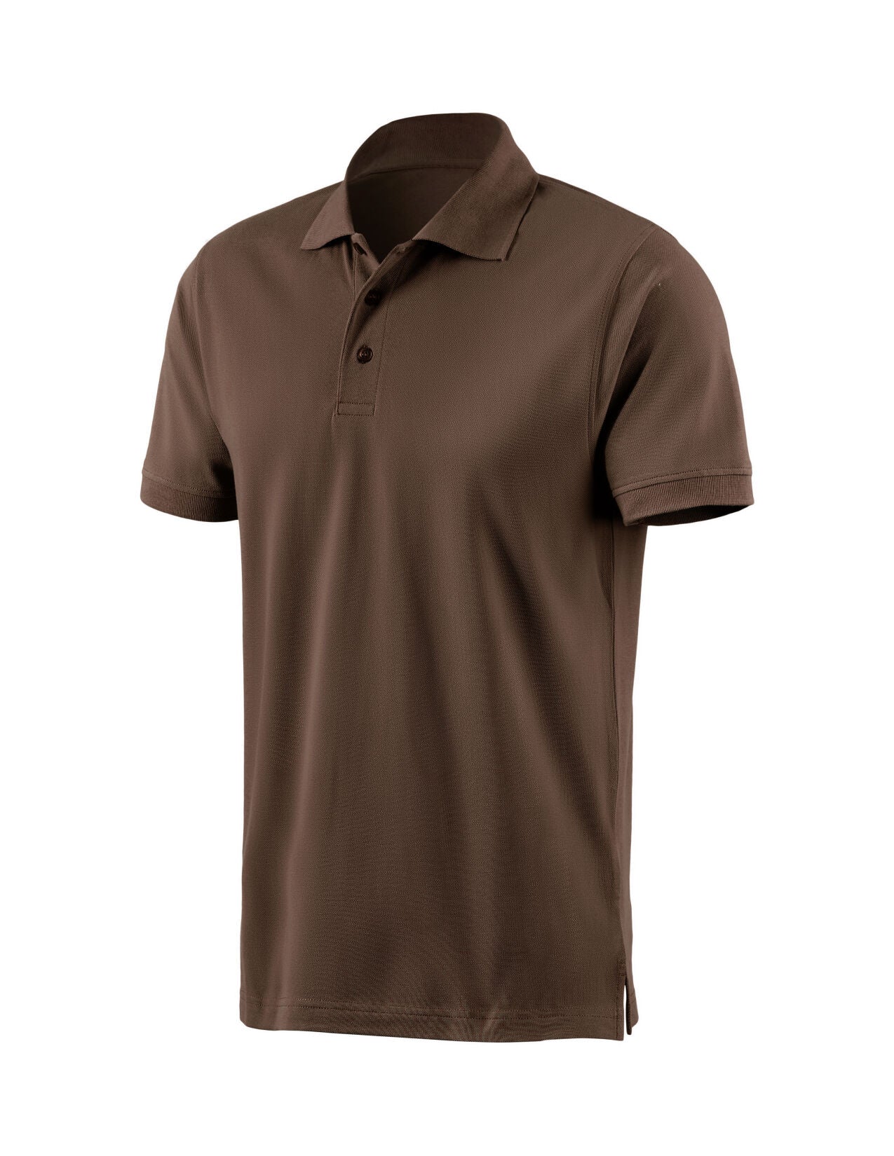 Cotton Polo Shirt in hazelnut