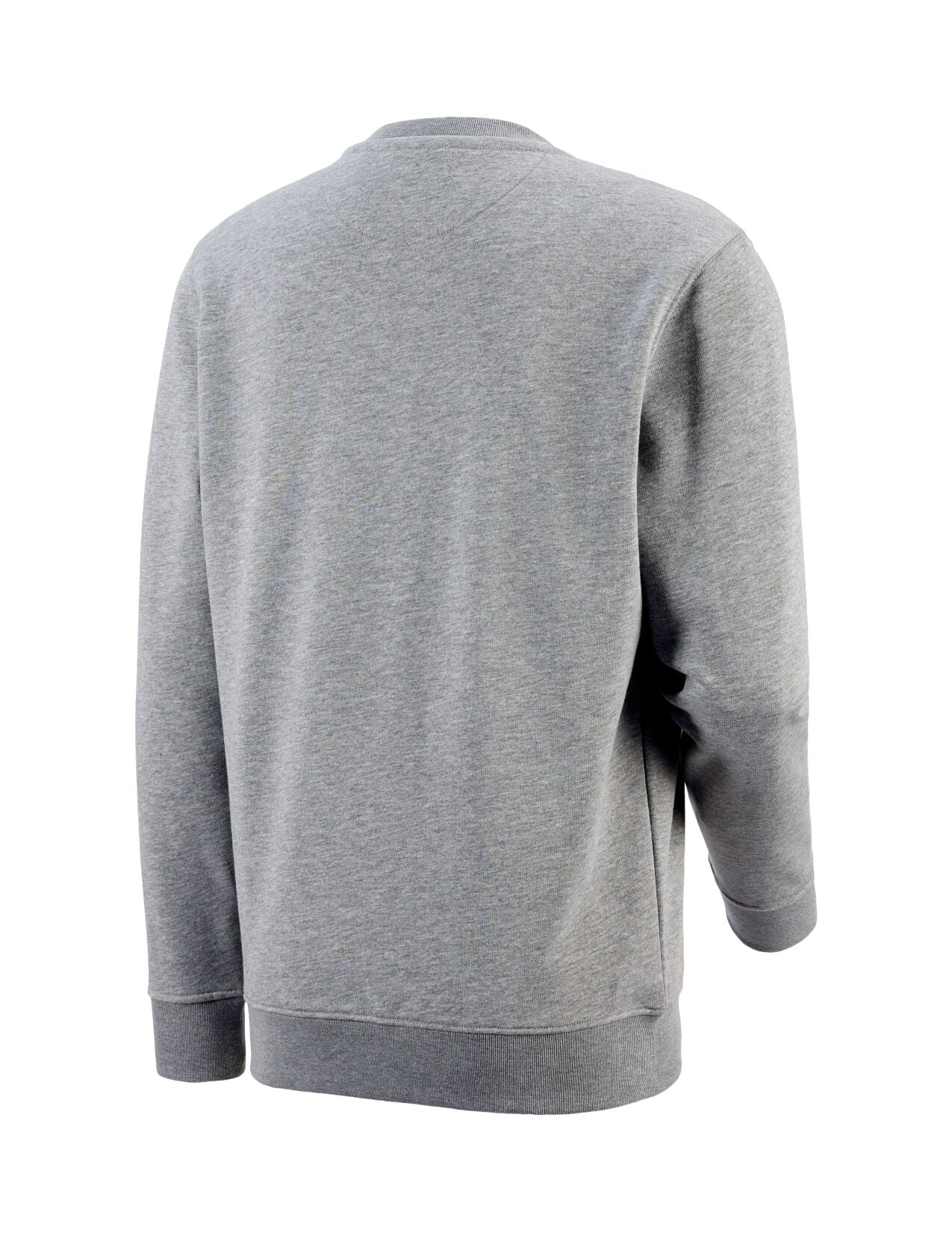 Cotton Poly Crew Neck Sweatshirt in greymelange