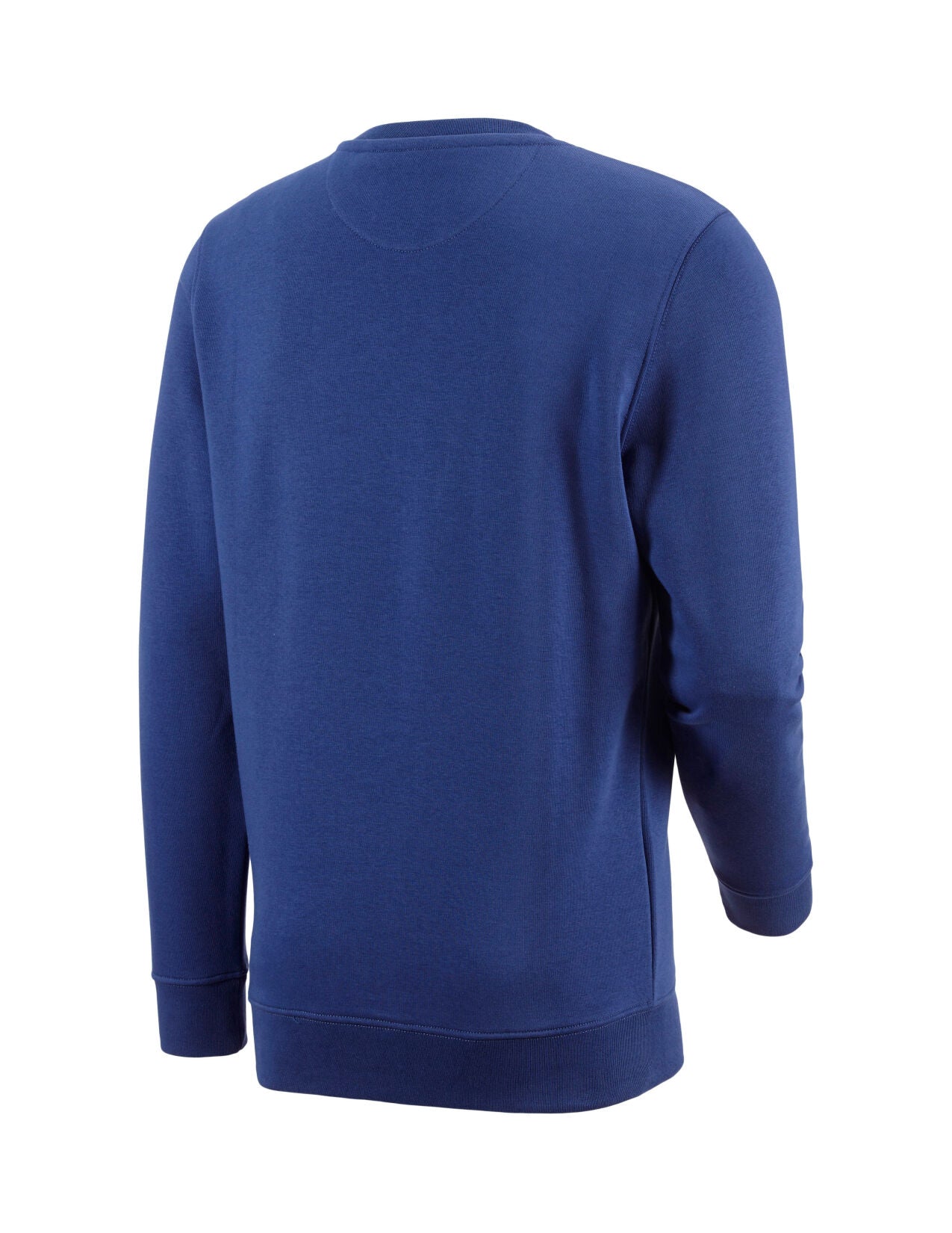 Cotton Poly Crew Neck Sweatshirt in royalblue