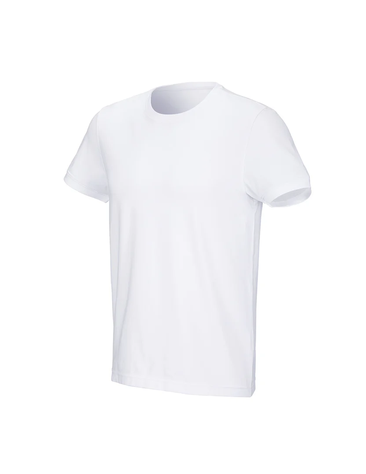 White t-shirt on a white background