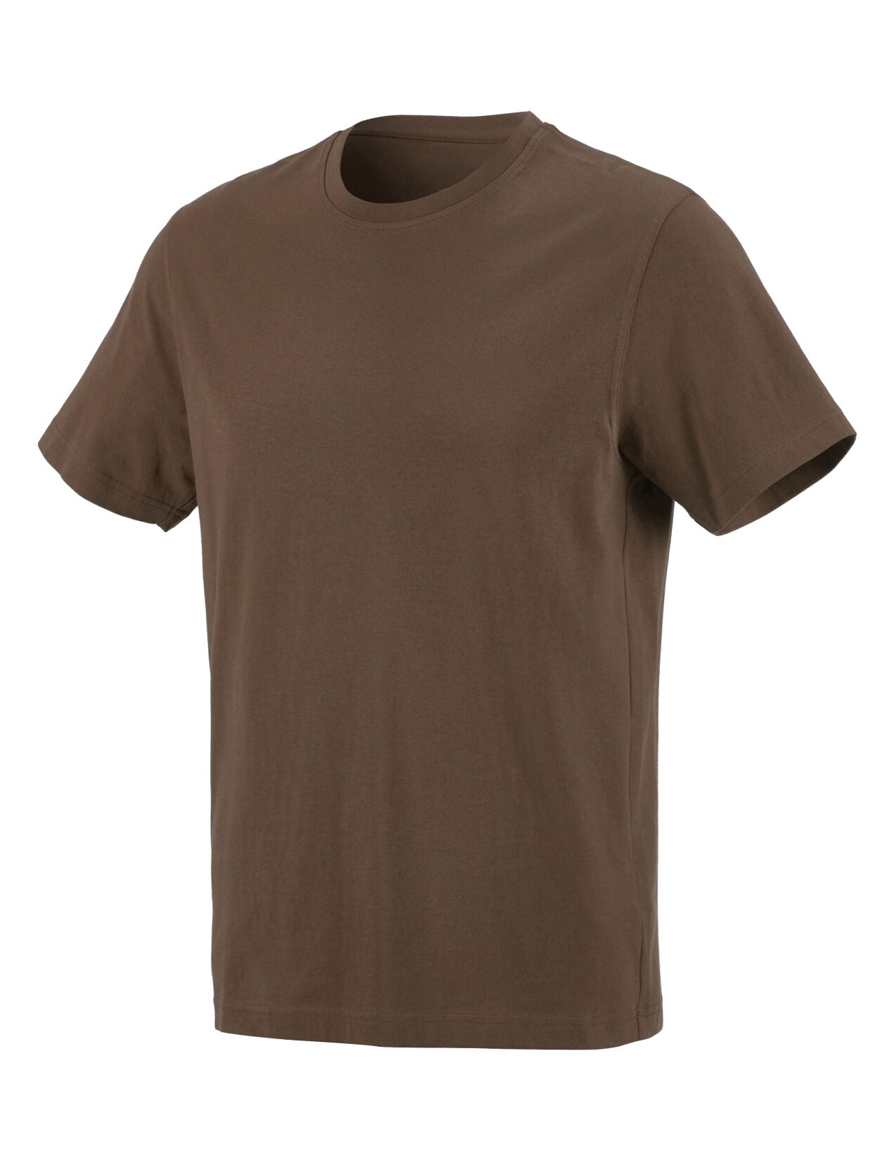 Cotton T-Shirt in hazelnut