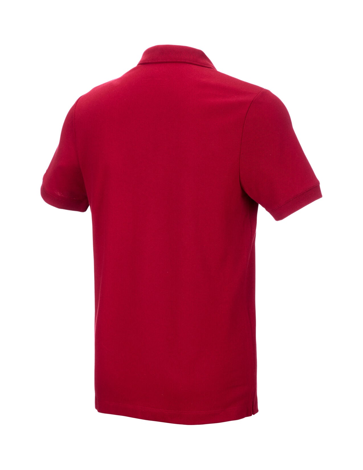 Cotton stretch Polo Shirt in firered