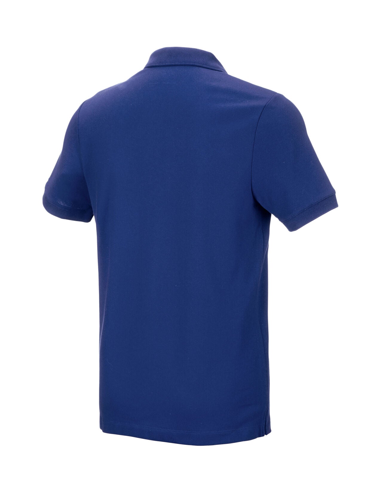 Cotton stretch Polo Shirt in royalblue