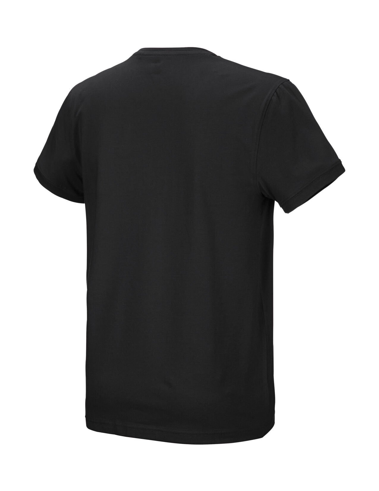 Cotton stretch T-Shirt in black