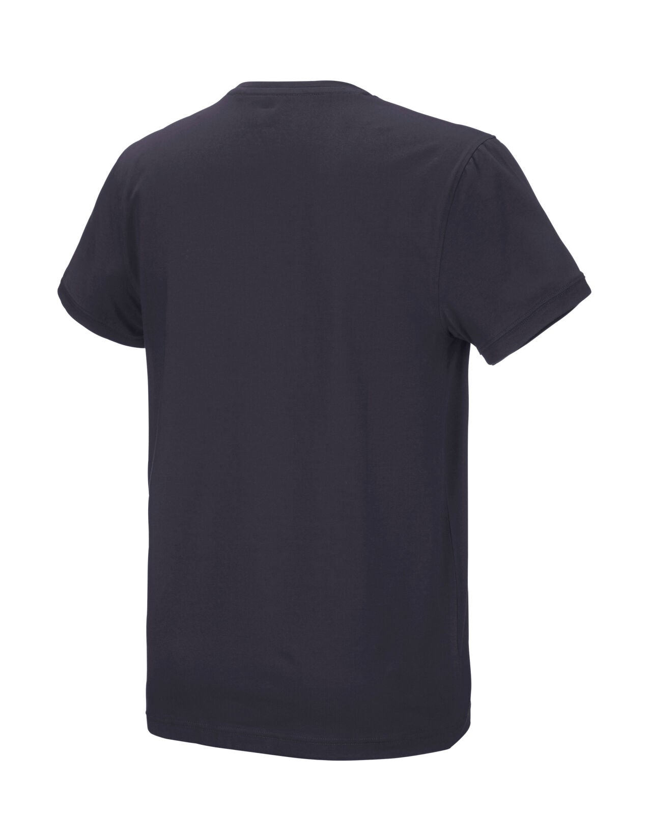 Cotton stretch T-Shirt in neroblue