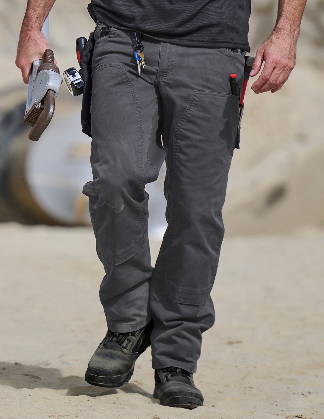Double Front Twill Cargo Work Pants e.s.e:pic | Strauss